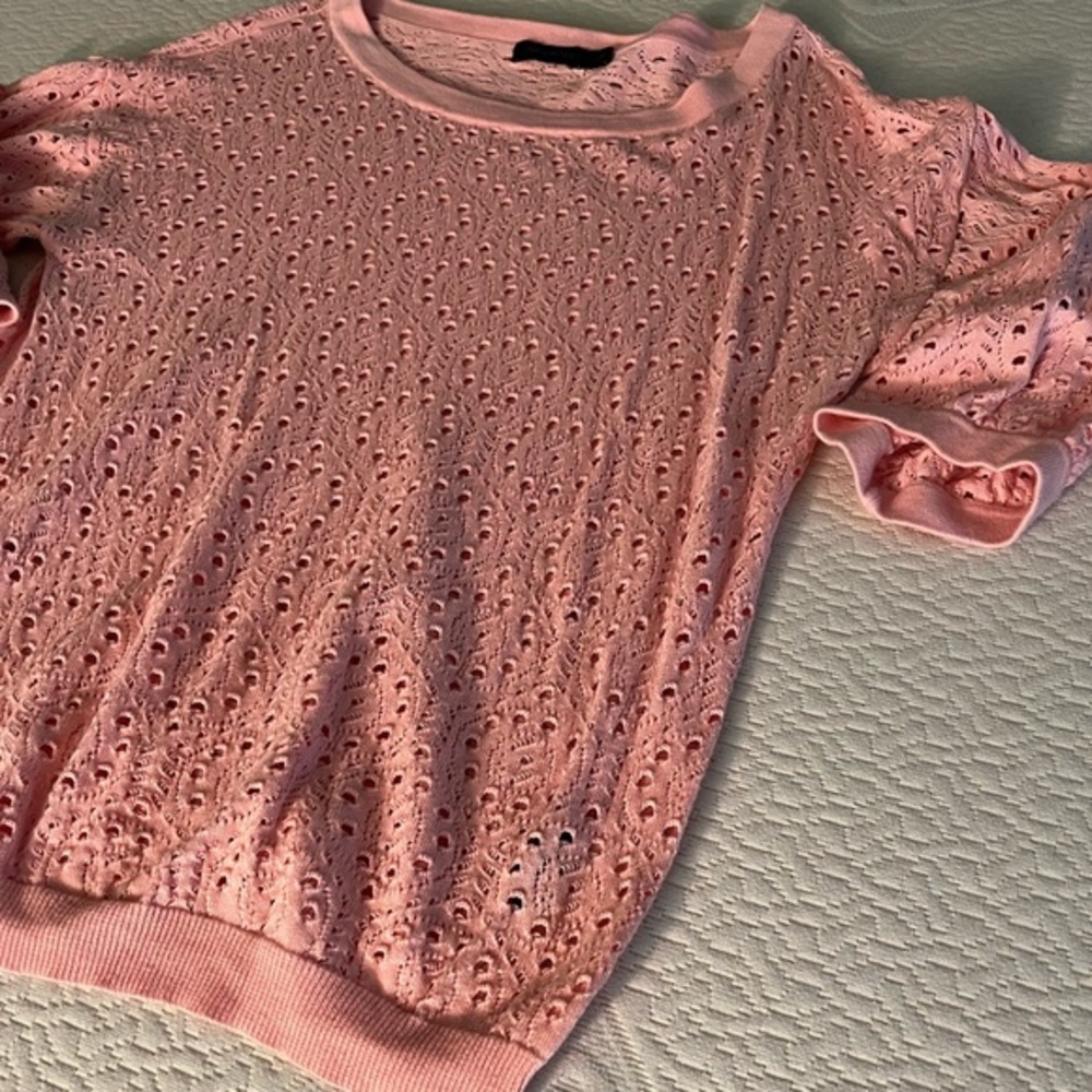 The Limited Pink Lace Top Large